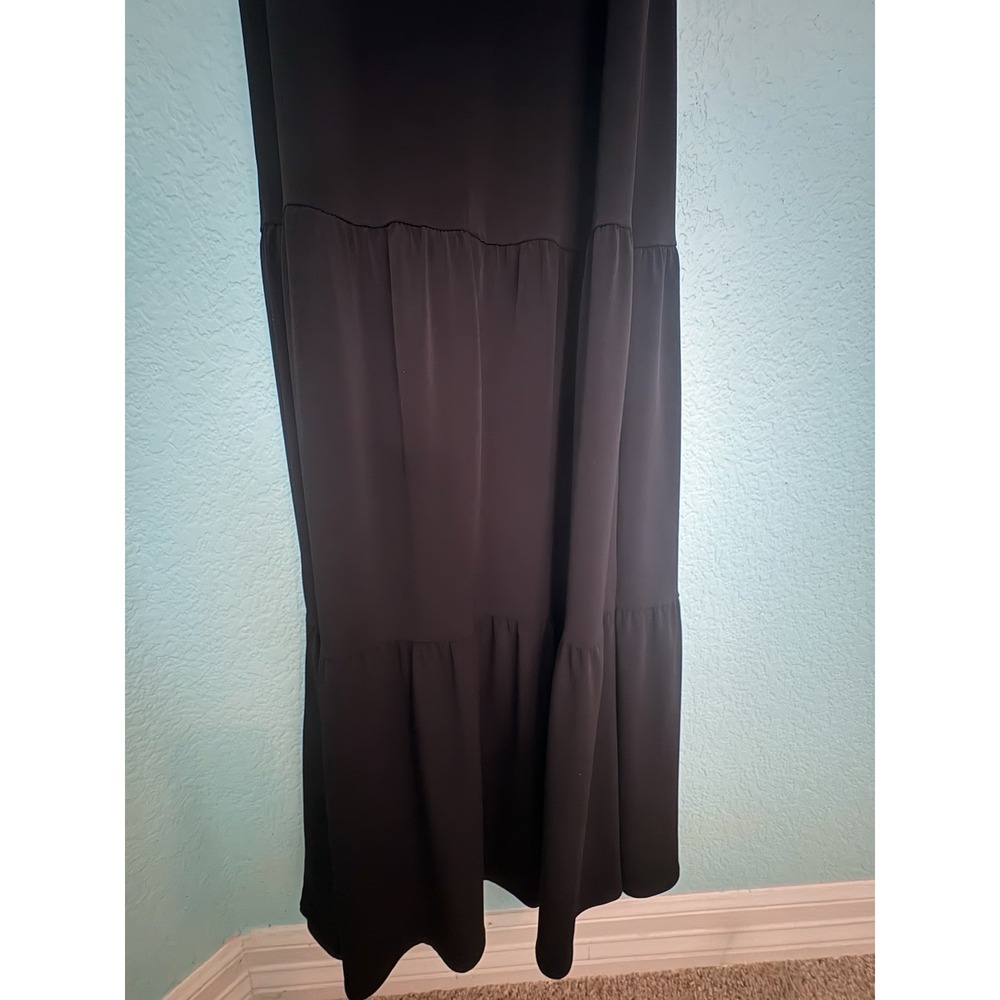 Michael Kors Vintage black, long tiered maxi dress with spaghetti straps -medium - Picture 2 of 13